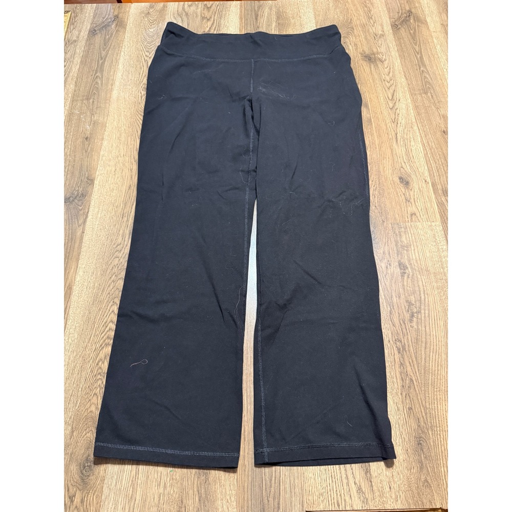 Athletic Works  Pants Womens Size XXL Black Yoga Leggings Wide Leg